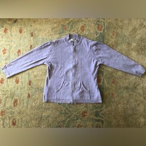 3/$15 Coldwater Creek Women’s Zip-Up Sweatshirt in Lilac Size M/L